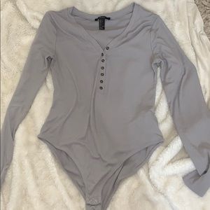 forever 21 v neck bodysuit